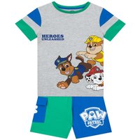 Paw Patrol Boy's T-Shirt & Shorts Set in Grey | Size: 18-24 m