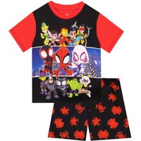 Marvel Boy's Spidey & His Amazing Friends Pyjamas in Black | Size: 4-5 Years