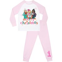 Barbie Girl's Christmas Pyjamas in Pink | Size: 2-3 Years