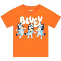 Bluey Boy's Dancing T-shirt in Orange | Size: 18-24 m