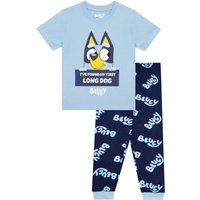 Bluey Boy's Long Dog Pyjamas in Blue | Size: 4-5 Years