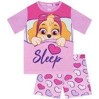 Paw Patrol Girl's Skye Short Pyjamas in Pink | Size: 3-4 Years