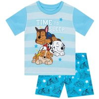 Paw Patrol Boy's Chase & Marshall Short Pyjamas in Blue | Size: 18-24 m