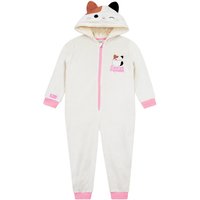 Squishmallows Girl's Cam The Cat Onesie in White | Size: 10-11 Years
