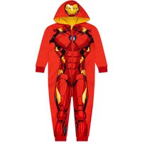 Marvel Boy's Iron Man Onesie in Red | Size: 8-9 Years