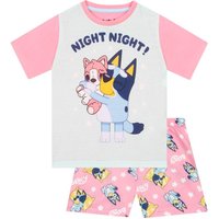 Bluey Girl's Short Sleeve Pyjamas in Pink | Size: 2-3 Years