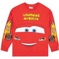 Disney Boy's Cars Lightning McQueen Sweatshirt in Red | Size: 4-5 Years