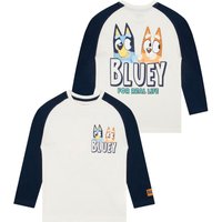 Bluey Boy's Bingo Long Sleeve T-Shirt in Off-White | Size: 6-7 Years