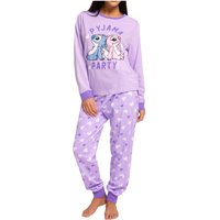 Disney Women's Womens Lilo & Stitch Pyjamas in Purple | Size: Medium