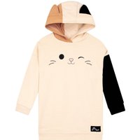 Squishmallows Girl's Cam The Cat Longline Hoodie in Off-White | Size: 5-6 Years
