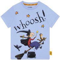 Room on the Broom Girl's Witch T-Shirt in Blue | Size: 3-4 Years
