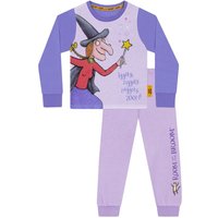 Room on the Broom Girl's Long Sleeve Pyjamas in Purple | Size: 7-8 Years
