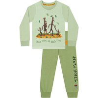 Stick Man Boy's Long Sleeve Pyjamas in Green | Size: 5-6 Years
