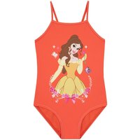 Disney Girl's Belle Swimsuit in Orange | Size: 7-8 Years
