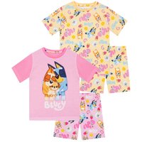Bluey Girl's 2 Pack Bingo Short Pyjamas in Pink | Size: 4-5 Years