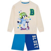 Bluey Boy's Sweatshirt & Shorts Set in White | Size: 7-8 Years