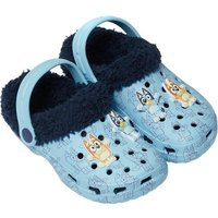 Bluey Men's Fleece Lined Clogs in Blue | Size: 13