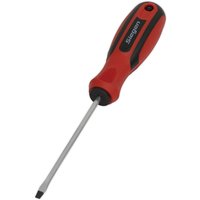 Loops Slotted 3 x 75mm Screwdriver with Soft Grip Handle - Chrome Vanadium Shaft