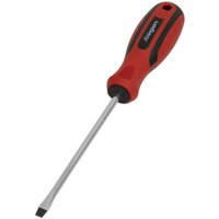 Loops Slotted 5 x 125mm Screwdriver with Soft Grip Handle - Chrome Vanadium Shaft
