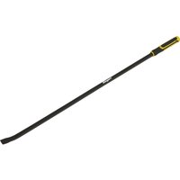 Loops 1220mm Heavy Duty 25 ° Pry Bar with Hammer Cap - Hardened Steel Shaft - Soft Grip in Metallics