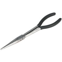 Loops 275mm Straight Needle Nose Pliers - Drop Forged Steel - Foam Grip Handles in Metallics