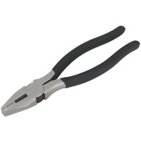 Loops 200mm Combination Pliers - Drop Forged Steel - 25mm Jaw Capacity - Foam Grip in Metallics