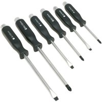 Loops 6 PACK Hammer Through Screwdriver Set - Hardened Steel Hammer Strike Chisel Cap in Metallics