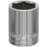 Loops 16mm Chrome Plated Drive Socket - 3/8" Square Drive - High Grade Carbon Steel in Metallics