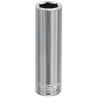 Loops 12mm Chrome Plated Deep Drive Socket - 3/8" Square Drive High Grade Carbon Steel in Metallics