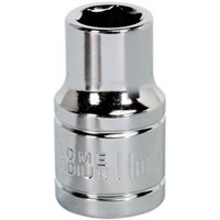 Loops 11mm Chrome Plated Drive Socket - 1/2" Square Drive - High Grade Carbon Steel in Metallics