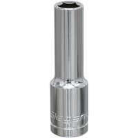 Loops 11mm Chrome Plated Deep Drive Socket - 1/2" Square Drive High Grade Carbon Steel in Metallics