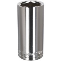 Loops 26mm Chrome Plated Deep Drive Socket - 1/2" Square Drive High Grade Carbon Steel in Metallics