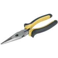 Loops 200mm Long Nose Pliers - Comfort Grip - Corrosion Resistant - Hardened Steel in Metallics