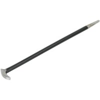 Loops 400mm Drop Forged Steel Heel Bar - Hand Ground Heel & Face - Tapered Shaft in Metallics