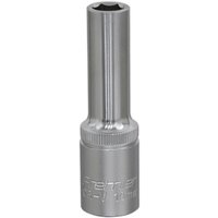 Loops 10mm Steel Deep Drive Socket - 1/2" Square Drive - Chrome Vanadium Socket in Metallics