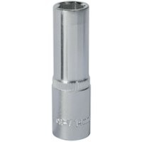 Loops 14mm Steel Deep Drive Socket - 1/2" Square Drive - Chrome Vanadium Socket in Metallics