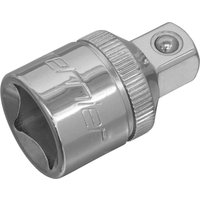 Loops 1/2" Square Drive Female to 3/8" Male Socket Adapter Size Converter Forged Steel in Metallics