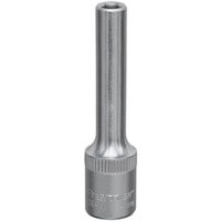 Loops 4mm Forged Steel Deep Drive Socket - 1/4" Square Drive Chrome Vanadium Socket in Metallics
