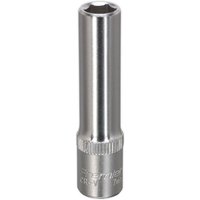 Loops 7mm Forged Steel Deep Drive Socket - 1/4" Square Drive Chrome Vanadium Socket in Metallics