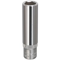 Loops 9mm Forged Steel Deep Drive Socket - 1/4" Square Drive Chrome Vanadium Socket in Metallics