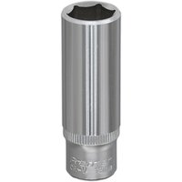 Loops 12mm Forged Steel Deep Drive Socket 1/4" Square Drive Chrome Vanadium Socket in Metallics