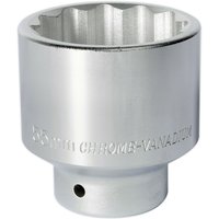 Loops 55mm Forged Steel Drive Socket - 3/4" Square Drive - Chrome Vanadium Socket in Metallics
