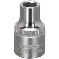 Loops 7mm Forged Steel Drive Socket - 3/8" Square Drive - Chrome Vanadium Socket in Metallics