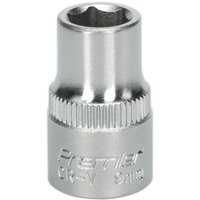Loops 9mm Forged Steel Drive Socket - 3/8" Square Drive - Chrome Vanadium Socket in Metallics