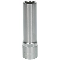 Loops 10mm Forged Steel Deep Drive Socket - 3/8" Square Drive - Chrome Vanadium Socket in Metallics