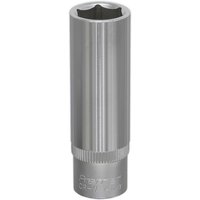 Loops 14mm Forged Steel Deep Drive Socket - 3/8" Square Drive - Chrome Vanadium Socket in Metallics