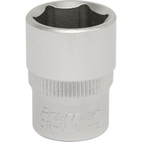 Loops 15mm Forged Steel Drive Socket - 3/8" Square Drive - Chrome Vanadium Socket in Metallics