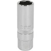 Loops 16mm Spark Plug Socket - 3/8" Square Drive - Car Engine Maintenance Nut Tool