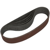 Loops 5 PACK - 50mm x 686mm Sanding Belts - 60 Grit Aluminium Oxide Cloth Backed Loop