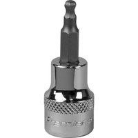 Loops 4mm Ball-End Hex Socket Bit - 3/8" Square Drive - Chrome Vanadium Wrench Socket